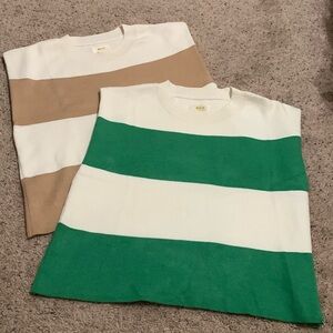 2 sleeveless tops from MAEVE by Anthropologie-size XS